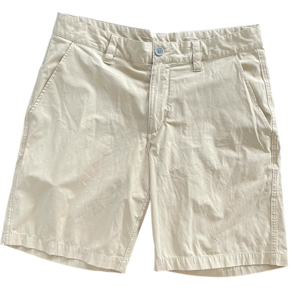 SOUTHERN TIDE 8" BRRRRDIE GULF SHORT Golf Performance Stone Khaki Preppy Size 32